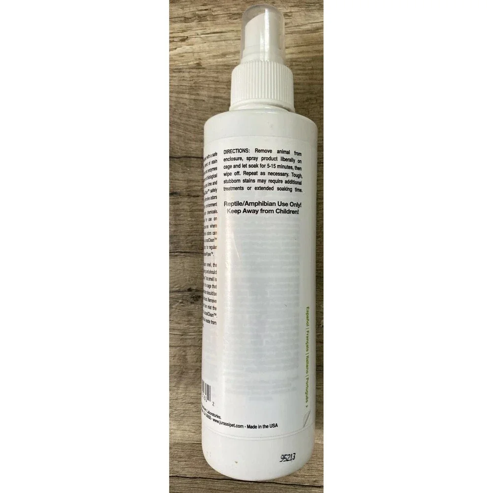 Jurassipet Jurassi Clean Naturally Cleans and Deodorizes 250 Ml / 8.5 Fl. Oz New